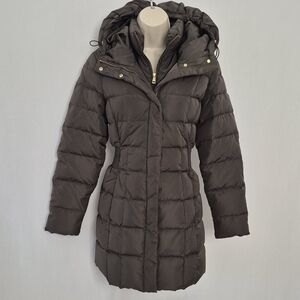 Cole Haan Women's Puffer Jacket Size S/P- Dark Brown Excellent!
